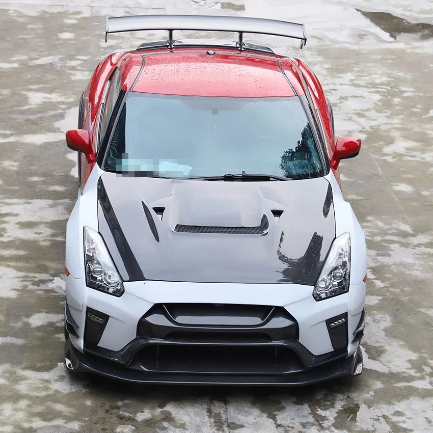 Auto Parts Vari Style Carbon Fiber Bonnet Hood For GTR R35 Body Kit 2008-2016